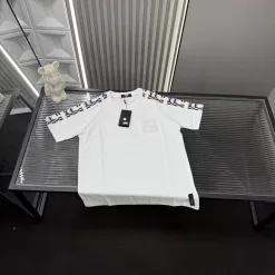 Premium Qualität Fendi Kurzarm Weiß Logo Luxus