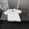 Premium Prada Kurzarmhemd in Weiß mit Stickerei