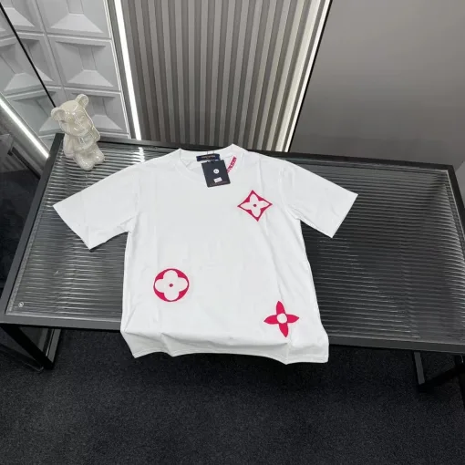 Premium Louis Vuitton Kurzarm-Kollektion in Weiß