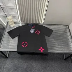 Luxus Louis Vuitton Kurzarm Schwarz Luxus