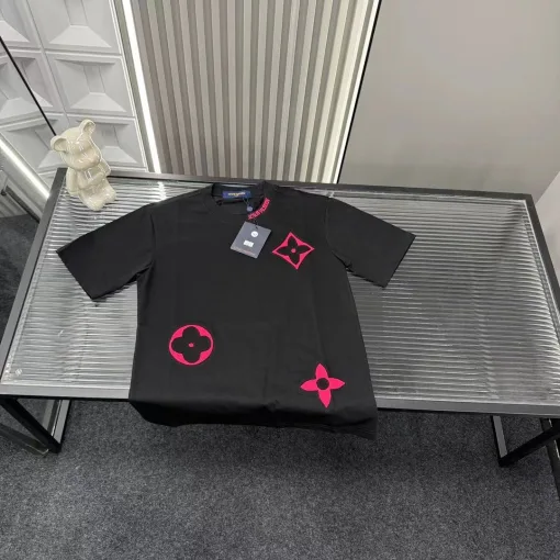 Luxus Louis Vuitton Kurzarm Schwarz Luxus