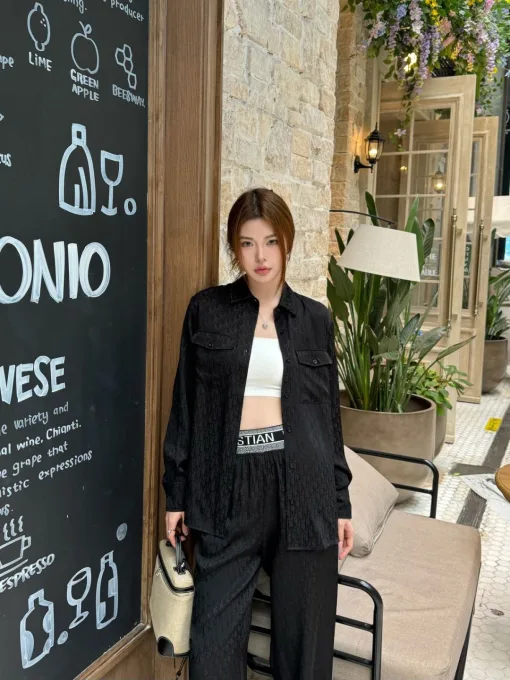 Hochwertiges Dior-Hemd im Monogramm-Stil