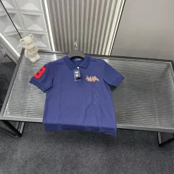 Premium Ralph Lauren Kurzarm Navy Bestickt Luxus