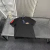 Hochwertiges Ralph Lauren Kurzarm-Shirt im schwarzen bestickten Stil