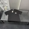 Premium Balenciaga Kurzarm Schwarz Bestickte Kollektion