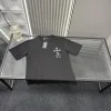 Hochwertige Chrome Hearts Kurzarm-Kollektion mit schwarzer Stickerei