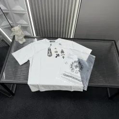Bestseller Chrome Hearts Kurzarm Weiß Luxus