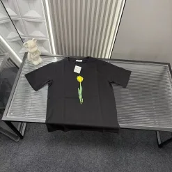Premium Loewe Kurzarm Schwarz Leder Luxus