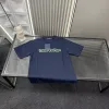 Bestseller der Louis Vuitton Kurzarm-Kollektion mit Stickerei in Marineblau