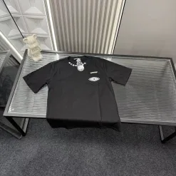 Premium Chrome Hearts Kurzarm-Shirt im schwarzen Logo-Stil