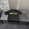 Luxus Fendi Kurzarm Schwarz Logo Style