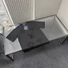 Premium Qualität Louis Vuitton Kurzarm Schwarz Bestickt Luxus