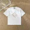 Hochwertiges Kurzarmhemd von Louis Vuitton aus der Logo-Kollektion aus weißem Leder