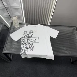 Hochwertiger Dior Kurzarm-Stil mit weißem Druck