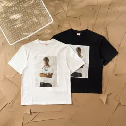 Hochwertige Supreme Kurzarm Weiß Baumwolle Streetwear Luxus