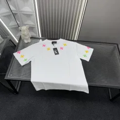 Hochwertige Chrome Hearts Kurzarm-Kollektion mit weißer Stickerei