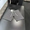 Hochwertige Dior Shorts im schwarzen Monogramm-Stil
