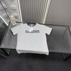 Luxus Celine Kurzarm Grau Kollektion