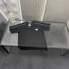 Premium Prada Kurzarm Schwarz Baumwolle Logo Luxus