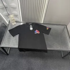 Hochwertiges Chrome Hearts Kurzarm-Shirt im Schwarzdruck-Stil