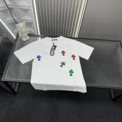 Luxus Chrome Hearts Kurzarm Weiß Luxus