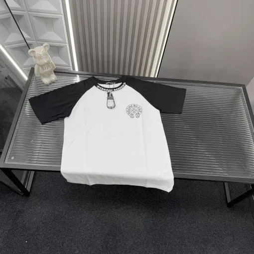 Bestseller Chrome Hearts Kurzarm Weiß Luxus