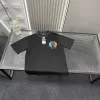 Luxuriöse Chrome Hearts Kurzarm-Kollektion mit schwarzer Stickerei