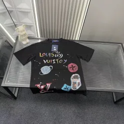 Premium Louis Vuitton Kurzarm-Kollektion in Schwarz