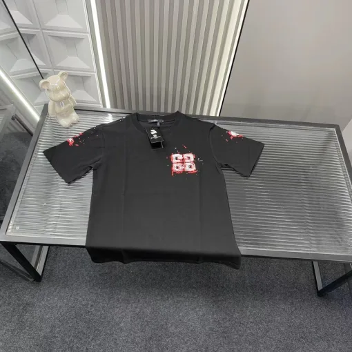 Hochwertiger Givenchy Kurzarm-Schwarzstil