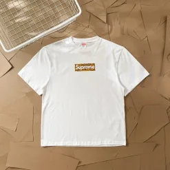 Premium Qualität Supreme Kurzarm Weiß Print Kollektion