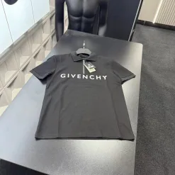 Luxus Givenchy Kurzarm Schwarz Bestickt Luxus