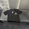 Premium Chrome Hearts Kurzarm Schwarz Bestickter Stil