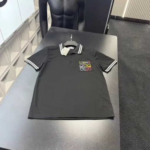 Premium Qualität Loewe Kurzarm Black Logo Kollektion