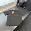 Hochwertige Louis Vuitton Kurzarm Schwarz Logo Luxus