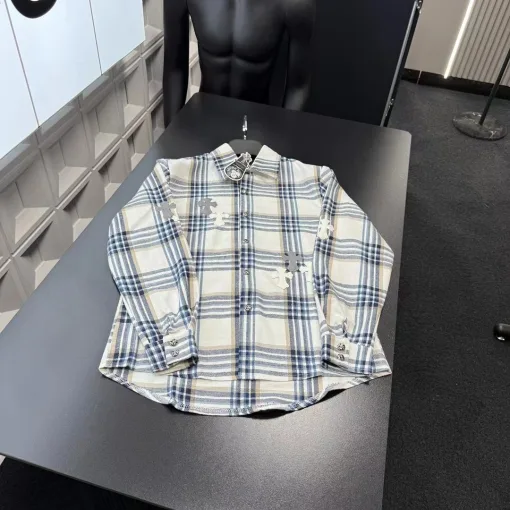 Premium Chrome Hearts Hemd Gestreift Luxus