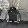 Premium Givenchy Jacken Schwarzes Leder Patchwork Kollektion