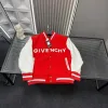 Hochwertige Givenchy-Jacken im Patchwork-Stil aus rotem Leder