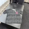 Premium Qualität Chrome Hearts Kurzarm Schwarz Leder Gewaschen Luxus
