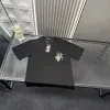 Meistverkaufte Chrome Hearts Kurzarm Schwarz Bestickter Stil