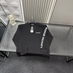 Premium Qualität Chrome Hearts Langarm Schwarz Luxus