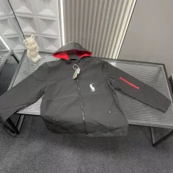 Luxus Ralph Lauren Jacken Schwarz Bestickt Luxus