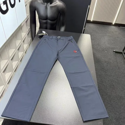 Hochwertige Mammuthose, Marineblau, bestickt, luxuriös