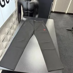 Premium Qualität Mammuthose Schwarz Bestickt Luxus