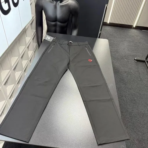 Premium Qualität Mammuthose Schwarz Bestickt Luxus