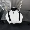 Luxus Adidas Mantel Weiß Bestickt Luxus