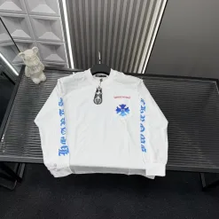 Hochwertige Chrome Hearts Sweatshirts Weiß Luxus