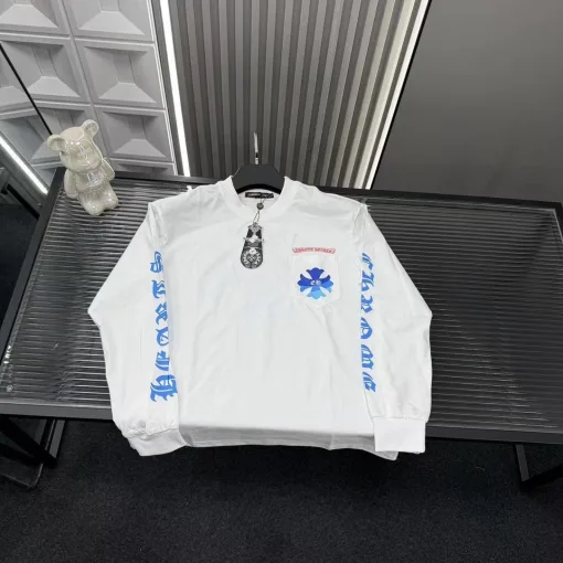 Hochwertige Chrome Hearts Sweatshirts Weiß Luxus
