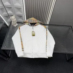 Bestseller Burberry Mantel Weiß Patchwork Luxus