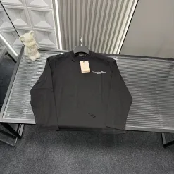 Luxus Dior Langarm Schwarz Stil