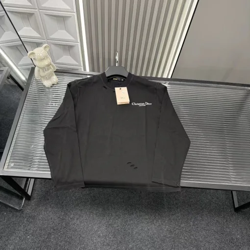 Luxus Dior Langarm Schwarz Stil